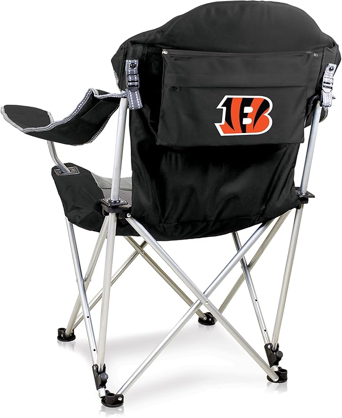 Picnic TIME NFL Unisex-Adult NFL Reclining Camp Chair Beach Chair for Adults Sports Chair with Carry Bag