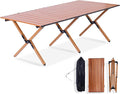 Camping Table Folding 132 lbs Capacity &amp 11 lbs Lightweight 45.5x23.2 Inch Portable Roll Up Low Picnic Table with Carry Bag for 4-6 Person Beach Backyard BBQ Camping