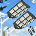 24000W Solar Street Lights Outdoor 24000 Lumens Dusk to Dawn Motion Sensor Security Flood Light with Remote Control Wireless Waterproof Perfect for GardenYard Street Parking lot 2 Pack
