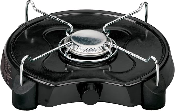Coleman PowerPack 7500 BTU Propane Camping Stove Portable Adjustable Burner with Precise Temperature Control Fits 12-Inch Pan Great for Camping Hunting Backpacking Tailgating &amp More
