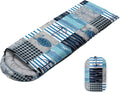 Sleeping Bags for Adults Youth Kids3D Printing Camping Sleeping Bag for Girls Boys Lightweight Waterproof Cold/Warm Weather Sleeping Bag for 3 Seasons