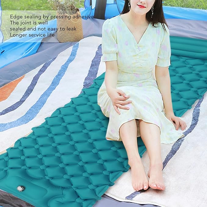 Topyond Inflatable Sleeping Mat Camping Sleeping Pad Ultralight Inflatable Sleeping Mat with Built in Pump Backpacking Camping Air Mattress for Camping