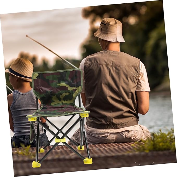 Happyyami Portable Folding Fishing Chair Outdoor Beach Stool Rugged Camping Stool