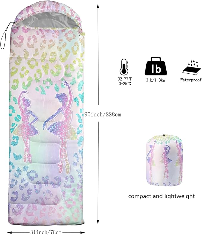 BSNTHO Camping Sleeping Bags3 Season Warm &amp Cool WeatherLightweightWaterproof Sleeping Bags for Adults &amp KidsTravelingand OutdoorsCamping Gear Equipment