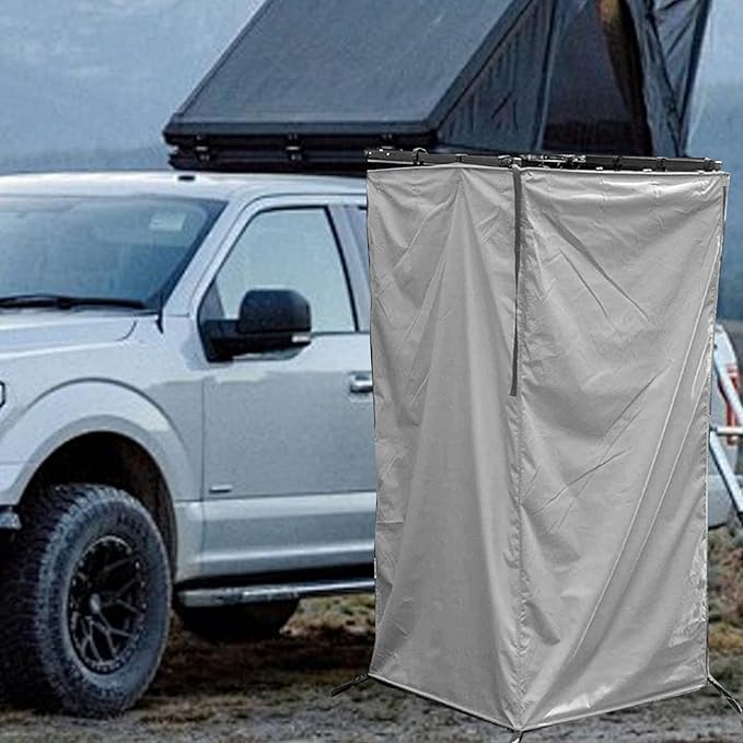Vehicle Side Shower Tent Privacy Shelter Bathroom Overland Toilet Stall Changing Dressing Room for Tailgate Restroom Travel