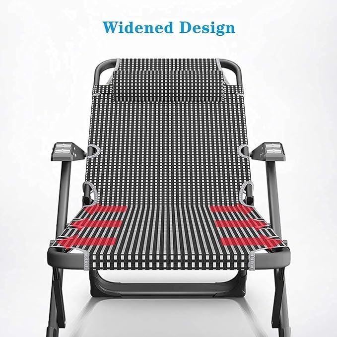 Reclining Chair Folding Lunch Rest Backrest Chair Balcony Home Leisure Portable Office Lunch Chair Adjustable