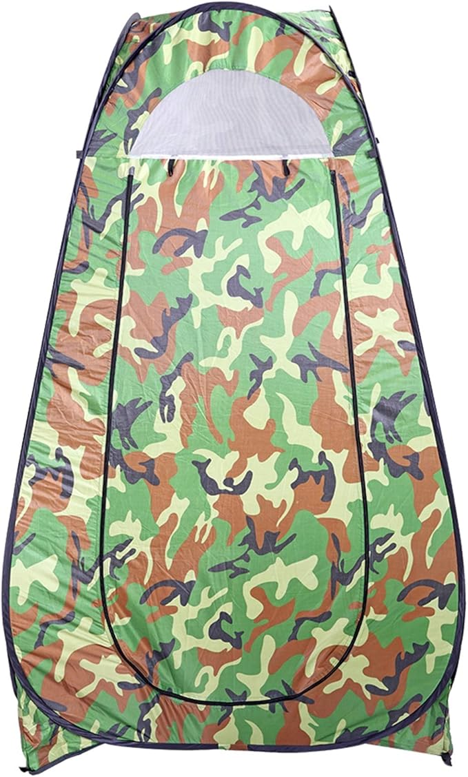 Portable Pop Up Privacy Shower TentInstant Portable Outdoor Rain Shelter with Carry BagCamp Toilet for Hiking &amp BeachLightweight &amp SturdyEasy Set Up (Camouflage)