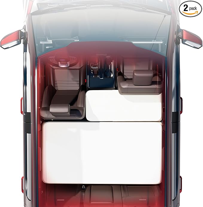Pickup Cabin TPU Air Foam Mattress &amp Extending Pad Bundle Expands Diagonal Sleeping Space to 6’3’’ One Step Setup