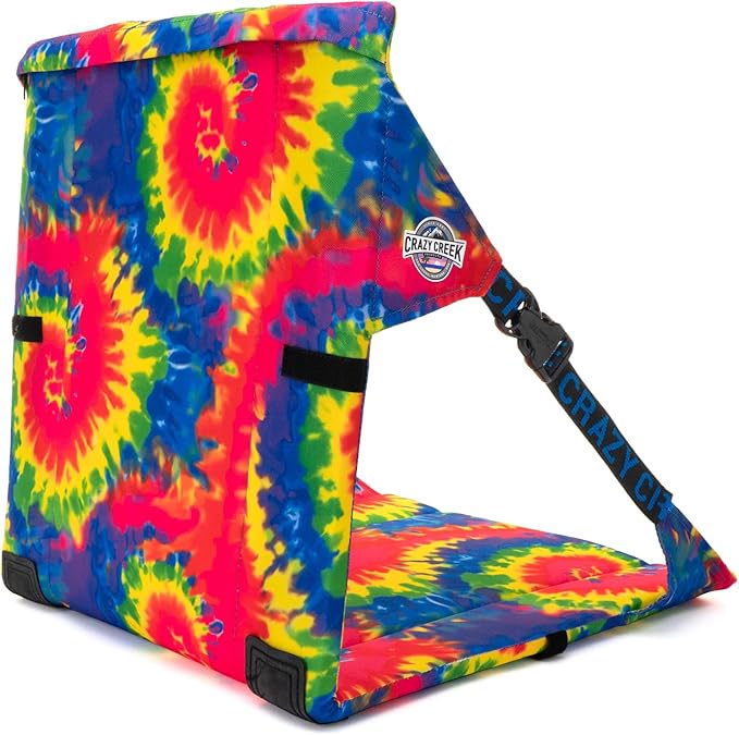 Crazy Creek Original Chair Perfect for Stadium Seats Camping Hiking &amp More Comfort on All Terrains Adjustable Straps Lightweight Design Water-Resistant