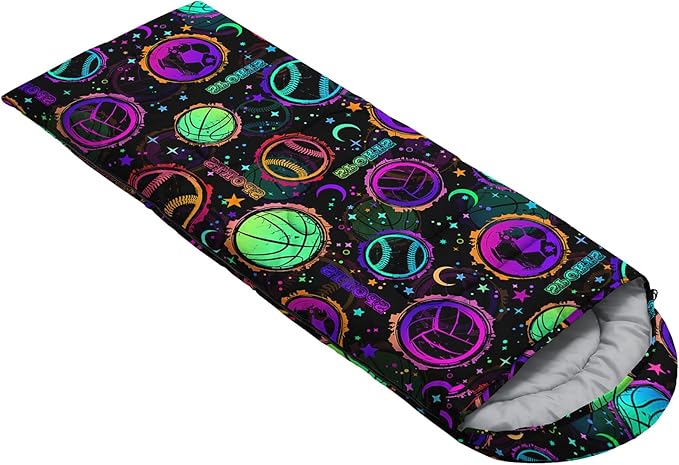 Sea Turtle Sleeping Bag for Kids Boys GirlsOcean Themed Camping GearWaterproof Compact Sleeping Bag for Camping Backpacking Outdoor Hiking.