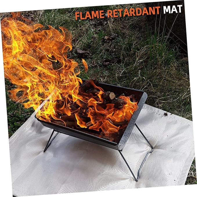 BESPORTBLE 1pc Fireproof Mat for Outdoor Camping Heat Resistant Blanket for BBQ Picnic and Camp Stove Use Durable Material for Added Style