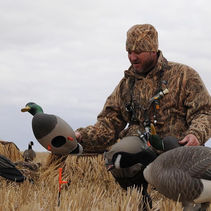 Avery GHG RealMotion Fiberglass Field Stakes with Motion Limiter Tops | for Hunting Motion System Decoy - 12 Pieces per Pack