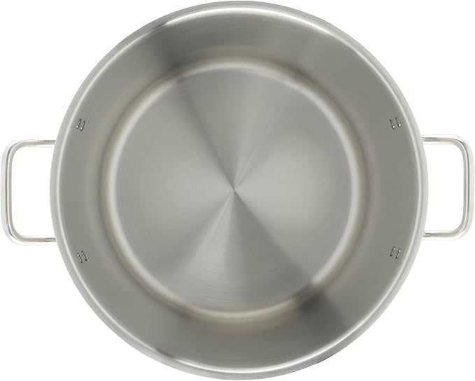 Winware Stainless Steel 32 Quart Stock Pot with Cover Silver