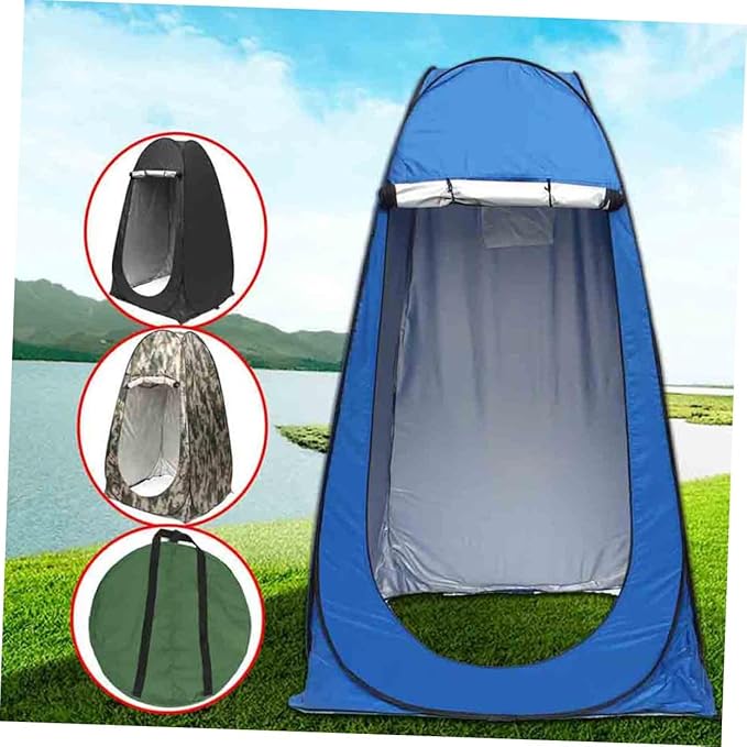 1Pc Portable Automatic Changing Clothes Tent for Fishing and Camping Movable Outdoor Dressing Room Beach Tent Blue