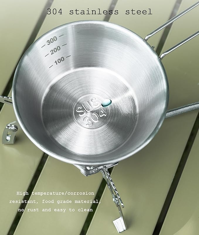 Stainless Steel Camping Tableware Kit with Bowls Strainer Spatula Spoon Chopsticks Storage Bag for Hiking Picnic