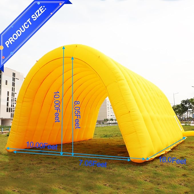 Inflatable Tunnel Sports Tunnel Entrance with Blower Football Tunnel Tent Entryway for Business Advertise Party Exhibition Promotion StreetShopSupermarketSchool