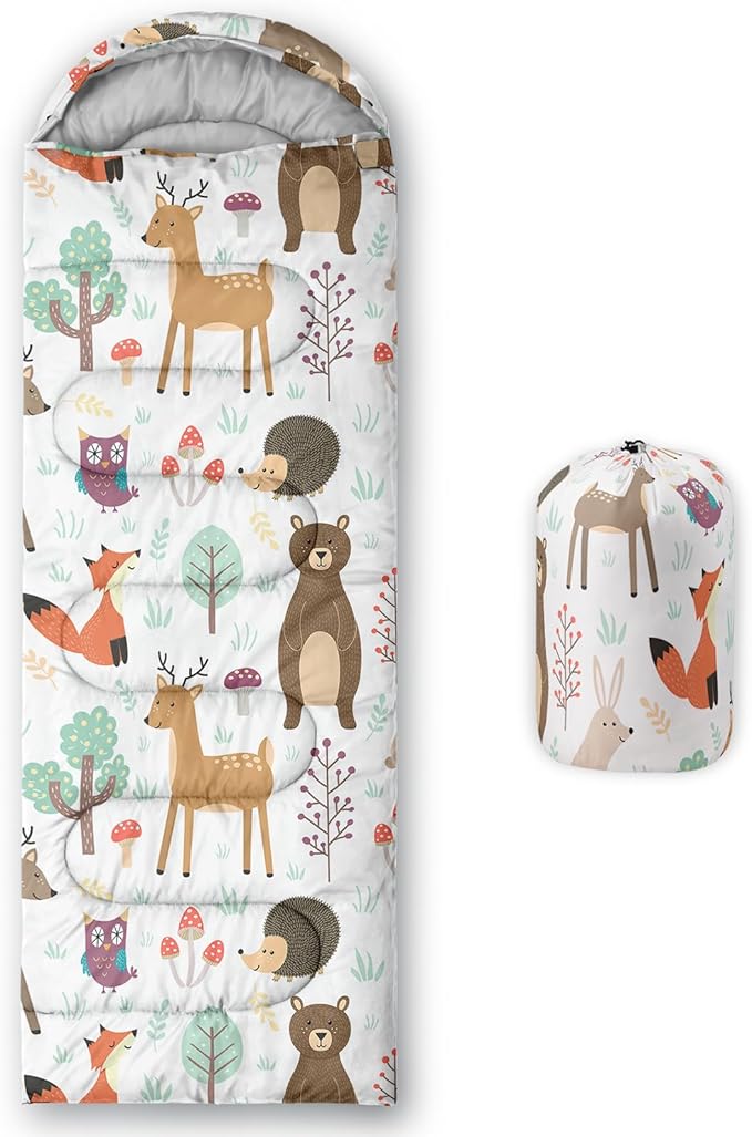 Axolotl Unicorn Sleeping Bag for Kids Boys Girls–Lightweight Warm Cold Weather Sleeping BagsWaterproof Portable Sleeping Bag with Compression Sack for Camping Backpacking Outdoor Indoor