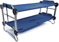 Disc-O-Bed Youth Double Cot Kid-O-Bunk Modular for Bunk Beds Dual Cots or Bench with 2 Carry Bags for Portable Transport