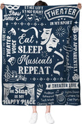Broadway Blanket Gifts Musical Theater Gifts for Lovers Broadway Musical Gift for Theater Adult Christmas Birthday Gift Blanket for Women Men 50 x 60