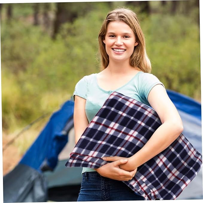 Lightweight Foldable Fleece Liner for Adults Warm Indoor Outdoor Use Portable Travel Camping Hiking Nap Sack Machine Washable Material