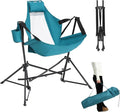 Hammock Camping Chair Portable Chairs with Pillow Cup Holder and Carry Bag Lightweight Foldable Chair for Outside Camping Hiking Travel Beach and Sports (Blue)