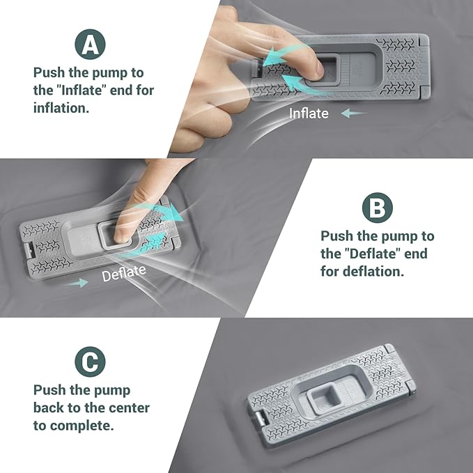 Elegear CumbreX™ Self Inflating Sleeping Pad Built-in Electric Pump 3.15 Ultra-Thick Memory Foam Camping Mattress Pad with Pillow Double Sleeping Pad for Camping R-value 9.5 Foam Camp Pad for Travel