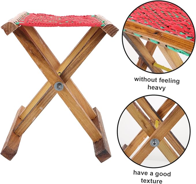 Versatile Folding Stool Outdoor Camping Bench Garden Stool Portable Bench Small Lightweight for All Outdoor Activities