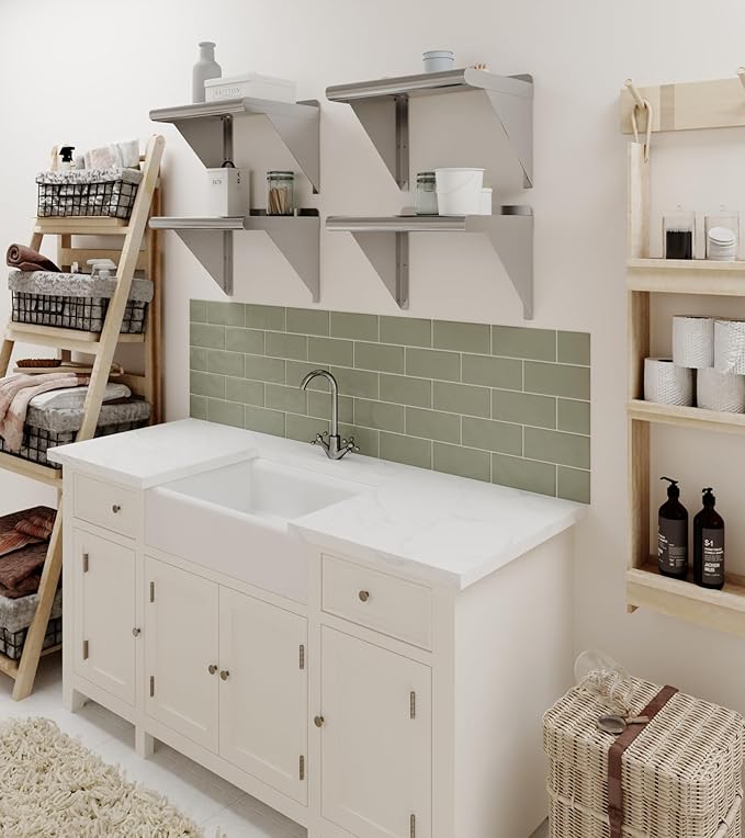 AmGood 12 X 16 Stainless Steel Wall Shelf | Metal Shelving | Garage Laundry Storage Utility Room | Restaurant Commercial Kitchen | NSF