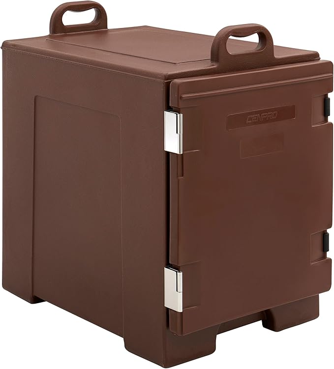 Insulated Food Pan Carrier Holds 5 Full-Size Food Pans 2-1/2 Deep Brown (29A-158)