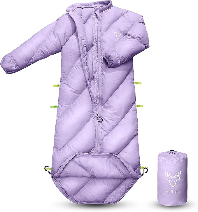 Walkable Toddler Sleeping Bags for Kids Boys Girls (2T-4T) - Puffy Camping Sleeping Sack for Indoor Outdoor Travel Sleepover Slumber Party (up to 46 in)- Machine Washable Lightweight