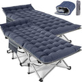 Slsy Folding Camping Cot for Adults with Pad Padded Portable Sleeping Cots Camp Bed with Carry Bag for Outdoor Travel Beach Hiking