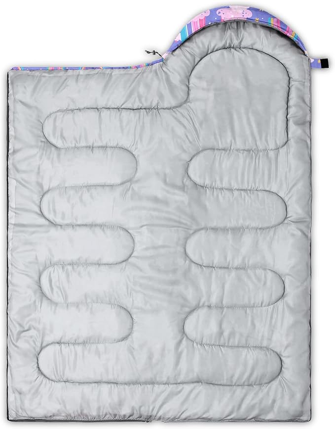 AILONEN Outer Space Astronaut Camping Sleeping BagsLightweight &amp Waterproof3 Season Warm &amp Cool WeatherCartoon Sleeping Bags for KidsBoys Girls TravellingOutdoors