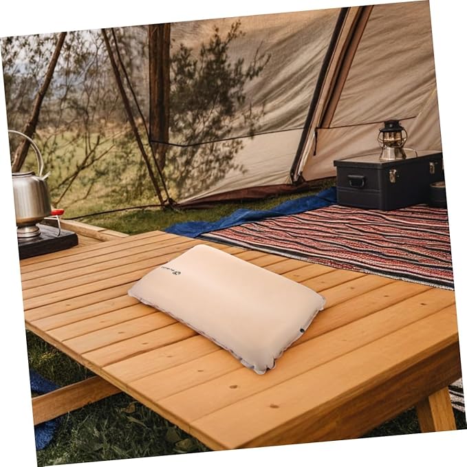 Ergonomic Memory Foam Pillow for Camping Self-Inflating Compact for Hiking and Airplane Trips