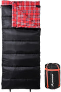 BISINNA Cotton Flannel Sleeping Bag for Adults Backpacking Camping Sleeping Bag 3 Season Envelope Sleeping Bags for Hiking