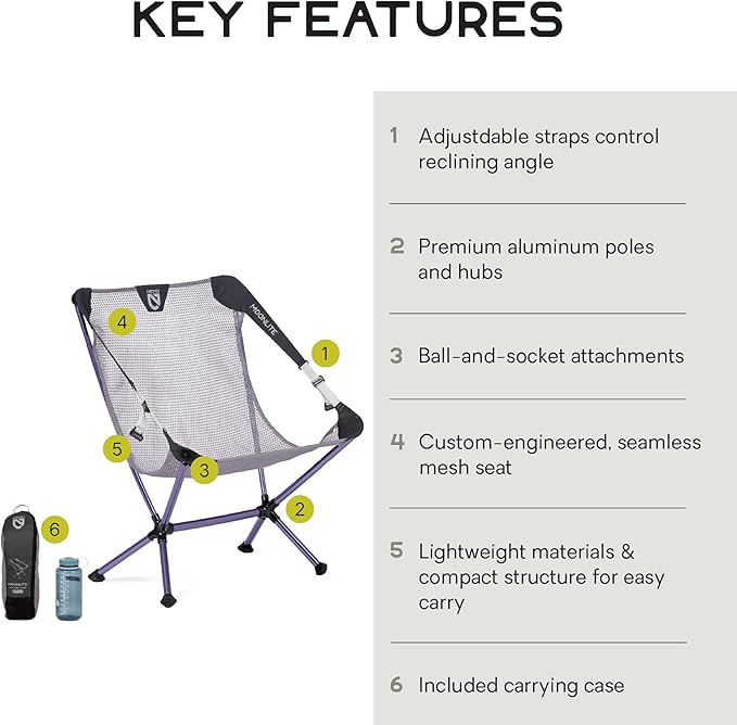 Nemo Equipment Moonlite Reclining Camp Chair - Quicksilver