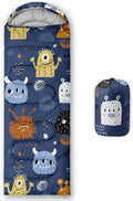 Kids Sleeping Bag for Boys GirlsCute Puppy Print-Lightweight Warm Portable Outdoor Indoor-Waterproof Cold Weather Resistant Sleeping Bag for Camping Hiking