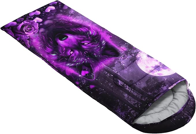 QOOMO Camping Sleeping Bags3 Season Warm &amp Cool WeatherLightweightWaterproof Sleeping Bags for Adults &amp KidsTravelingand OutdoorsCamping Gear Equipment