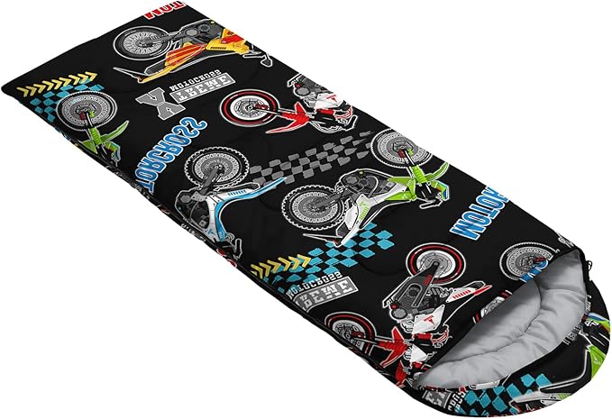 HOSIMA Kids Cute Dog Sleeping BagDifferent Pet Dogs Pattern Cold Weather Gear for CampingAnimal Themed with Christmas Tree Print Waterproof Sleeping Bags for Outdoors Hiking.