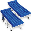 2 Pack Camping Cot with Comfortable Mattress Cots for Sleeping with Pad Heavy Duty Camping Bed 2 Person Folding Cot Include Carry Bag Camping Cots for Adults Kids Indoor Outdoor