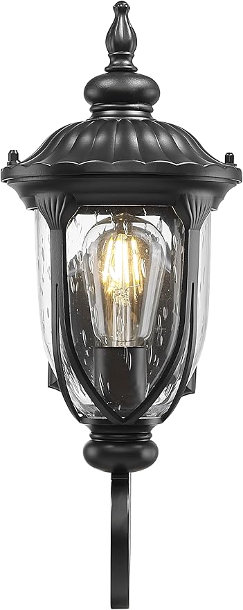 Acclaim 2201BK Laurens Collection 1-Light Wall Mount Outdoor Light Fixture Matte Black