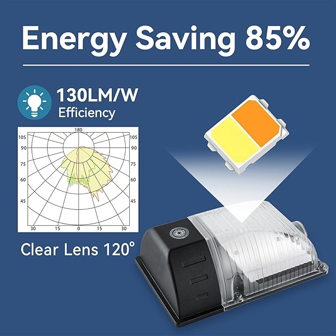 30W LED Wall Pack Light with Dusk to Dawn Photocell 4Pack 3900LM 5000K Daylight LED Wall Lights Outdoor Security Lighting for House Garage Yard Garden IP65 Waterproof 100-277VAC ETL Listed