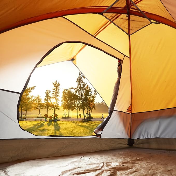 Amazon Basics Camping Tent 3-Season Dome Design with Rainfly