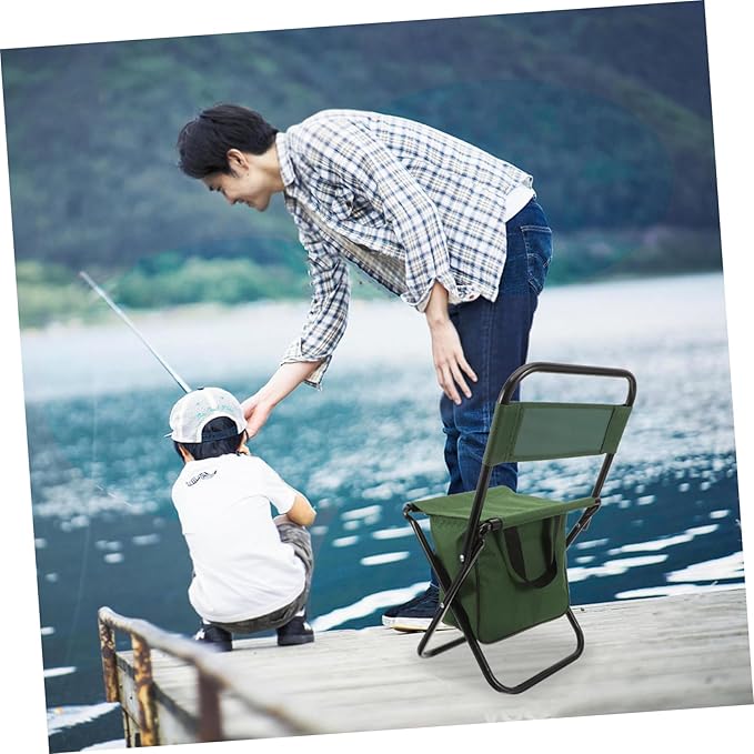 Happyyami Folding Chairs for Outside Multi-use Compact Camping Chair Table Portable Folding Stool Outdoor