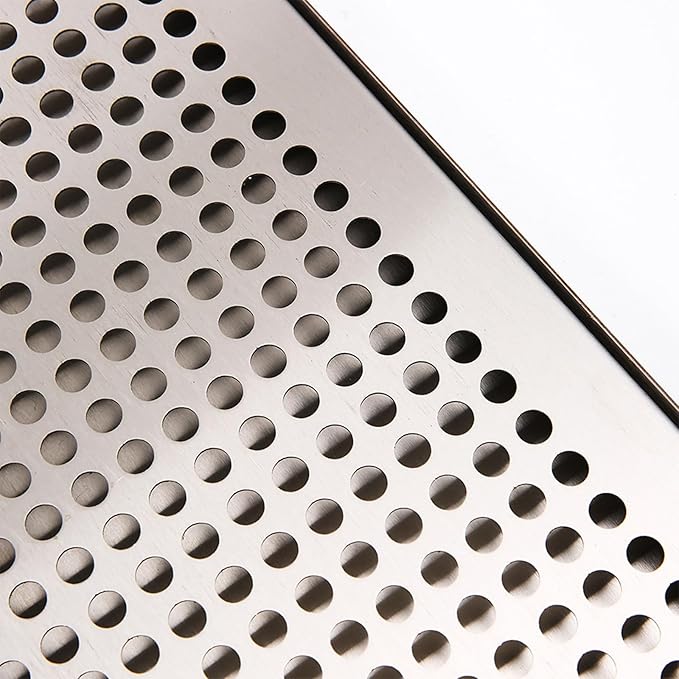 Teas Drainage Plate Metal Beer Towers Drip Pan Stainless Steels Tray Drainage Type Plate for Restaurant Kitchen Metal Tower Pan