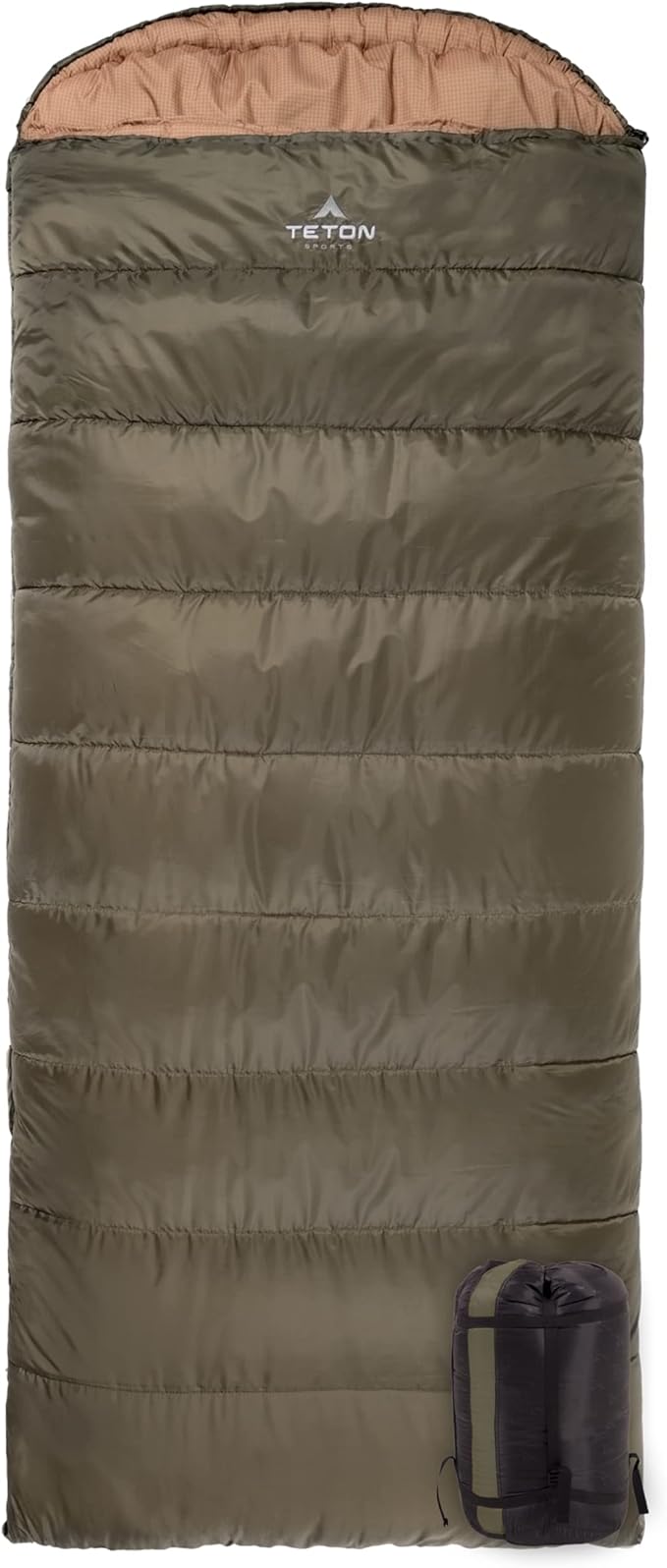 Teton Celsius XL 25F 20F 0F Degree Sleeping Bags All Weather Warm Sleeping Bag for Adults and Kids Camping Season Compression Sack Included
