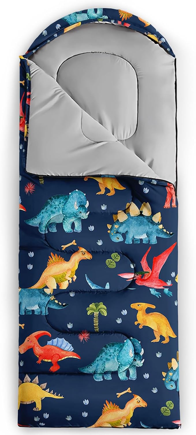 QOOMO Camping Sleeping Bags3 Season Warm &amp Cool WeatherLightweightWaterproof Sleeping Bags for Adults &amp KidsTravelingand OutdoorsCamping Gear Equipment