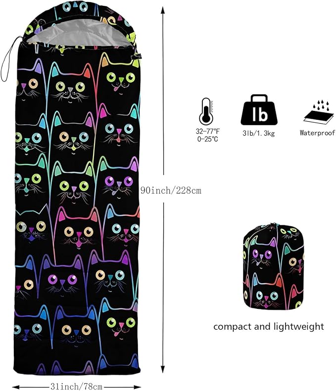 Kids Sleeping Bag for Boys GirlsBasketball Print-Lightweight Warm Portable Outdoor Indoor-Waterproof Cold Weather Resistant Sleeping Bag for Camping Hiking