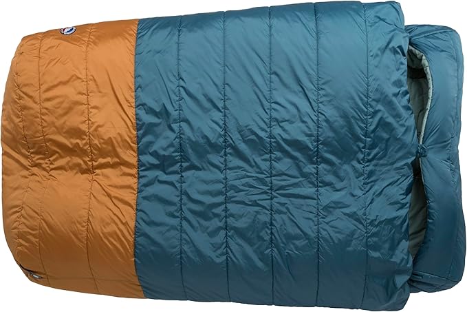 Big Agnes Dream Island 20°F Doublewide Sleeping Bag - 2-Person Sleeping Bag with Double Zipper Entry Zip-Off Quilt Pad Attachment System