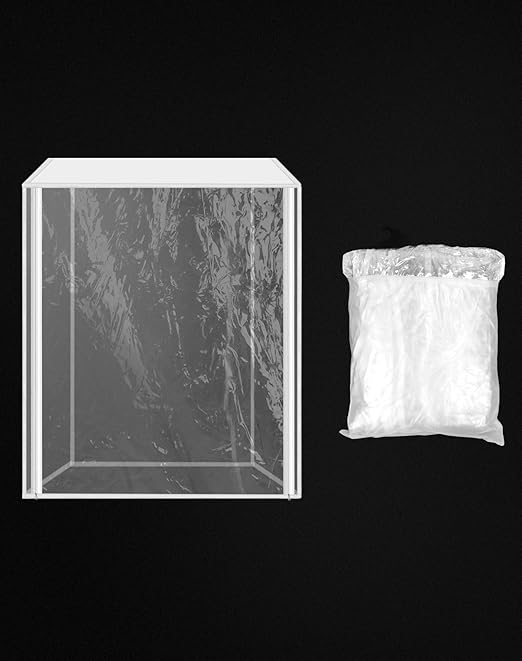 QWORK Plastic Pan Sheet Rack Cover 10-Tier 28 x 23 x 33 Pan Rack Covers Keep Your Bakery Goods Fresh 2 Pack
