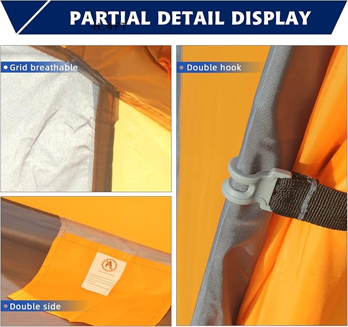 7.2 × 4 × 4 Feet Single Backpack Tent Waterproof Camping and Hiking Tent can be Used by One Person Light and Durable